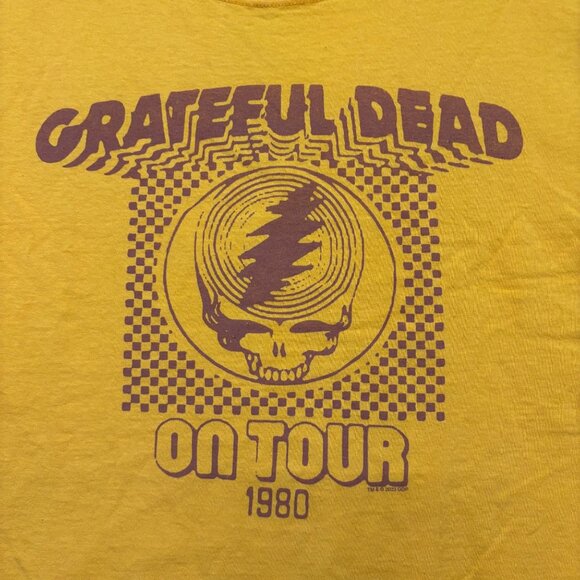 The Grateful Dead On Tour 1980 Rock Band T-Shirt Size XXL - Picture 2 of 4